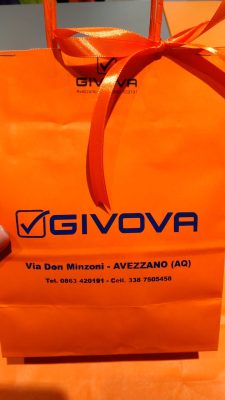 busta automatica stampa blu